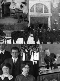 Campus history collage